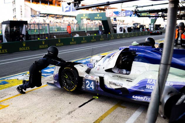 24 HEURES DU MANS 2026 - RACE - SUNDAY 24 HEINEMEIER HANSSON David (dnk), PEARSON Edward (gbr), DOOHAN Jack (aus), Nielsen Racing, Oreca 07 Gibson 24, LMP2, pitlane, during the 24 Hours of Le Mans 2026, 3rd round of the 2026 FIA World Endurance Championship, on June 14, 2026 on the Circuit des 24 Heures du Mans in Le Mans, France - Le MansFrance  Copyright: xFabrizioxBoldonix