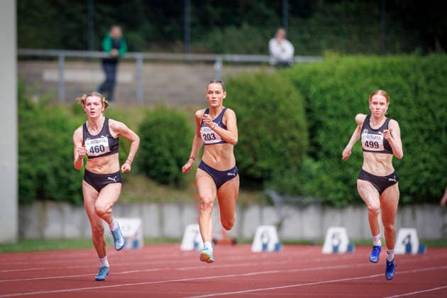 North Rhine Championships 2026 Mönchengladbach, 14 06 2026 Linn Flügge LG Aachen , Eleni Schöpgens Cologne Athletics and Clara Schelhaas LG Aachen North Rhine Championships 2026 on 14 06 2026 in the Grenzlandstadion, Mönchengladbach North Rhine Westphalia Copyright: xBEAUTIFULxSPORTS B.Hoffmannx