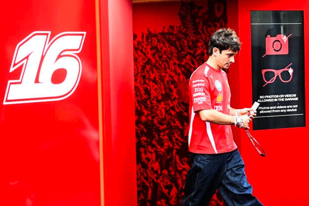 16 Charles Leclerc Of The Team Scuderia Ferrari Hp, Ferrari Sf 25,In Paddock During Fia Formula One World Championship GP di F1 di Barcellona Catalogna 2026 14 Jun, Barcellona Spain Photo by Luca Barsali DeFodi Images