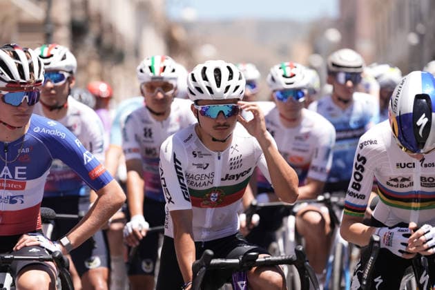 Portugal s Daniel Moreira of Hagens Berman Jayco during Stage 1 of the Giro Next Generation from Reggio Calabria to Vibo Valentia Italy, Saturday June 14, 2026(Photo Massimo Paolone LaPresse)  Copyright: xMassimoxPaolone LaPressex