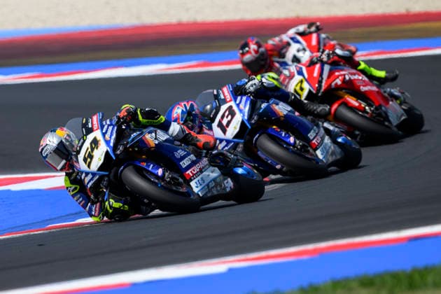 June 14, 2026, Misano Adriatico, Rimini, Italy: Bahattin SOFUOGLU (TUR) riding for Motoxracing WorldSBK Team at turn 5 during the Superpole Race of 2026 WorldSBK Pirelli Emilia Romagna round 7 at the Misano World Circuit in Misano Adriatico (Rimini, Italy)..Credit: ZUMA Press Motorsports 2026: WorldSBK Misano: SPRINT RACE  - ZUMAr158 20260614_aap_r158_010 Copyright: xRiccardoxRighettix