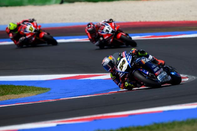 June 14, 2026, Misano Adriatico, Rimini, Italy: Bahattin SOFUOGLU (TUR) riding for Motoxracing WorldSBK Team at turn 5 during the Superpole Race of 2026 WorldSBK Pirelli Emilia Romagna round 7 at the Misano World Circuit in Misano Adriatico (Rimini, Italy)..Credit: ZUMA Press Motorsports 2026: WorldSBK Misano: SPRINT RACE  - ZUMAr158 20260614_aap_r158_024 Copyright: xRiccardoxRighettix