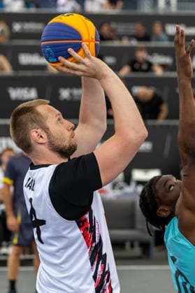 BASKETBALL - FIBA 3x3 World Tour VIENNA,AUSTRIA,14.JUN.26 - BASKETBALL - FIBA 3x3 World Tour. Image shows Hubert Hager (AUT).  GEPAxpictures xPhilippxBrem