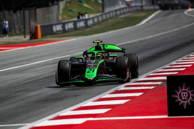 AUTO - FORMULA 2 2026 - BARCELONA 21 SHIELDS Cian (gbr), AIX Racing, Dallara F2 2024, action during the 5th round of the 2026 FIA Formula 2 Championship from June 12 to 14, 2026 on the Circuit de Barcelona-Catalunya, in Montmelo, Spain - MontmeloSpain  Copyright: xALBERTOxVIMERCATIx