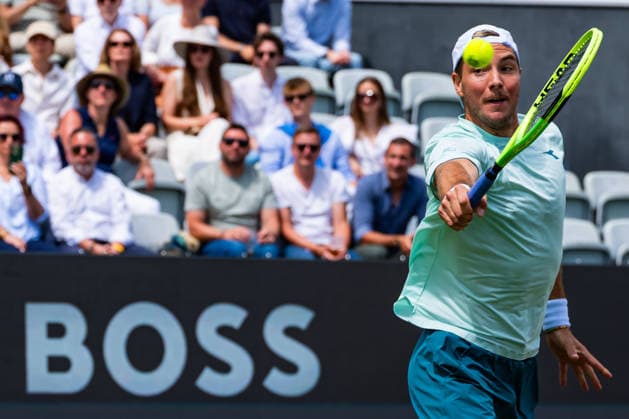 Stuttgart, GERMANY - June 14: Jan-Lennard Struff (GER) during the Doubles Final Match between Daniil Glinka (EST) and Stefanos Sakellaridis (GRC) vs. Yannik Hanfmann (GER) and Jan-Lennard Struff (GER) at BOSS OPEN 2026, Tennisanlage Weissenhof on June 14, 2026 in Stuttgart, Germany. Baden-Württemberg Germany Copyright: xTimoxSteinx