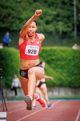 North Rhine Championships 2026 Mönchengladbach, 14 06 2026 Edna Eze TSV Bayer o4 Leverkusen North Rhine Championships 2026 on 14 06 2026 at Grenzlandstadion, Mönchengladbach North Rhine Westphalia Copyright: xBEAUTIFULxSPORTS B.Hoffmannx