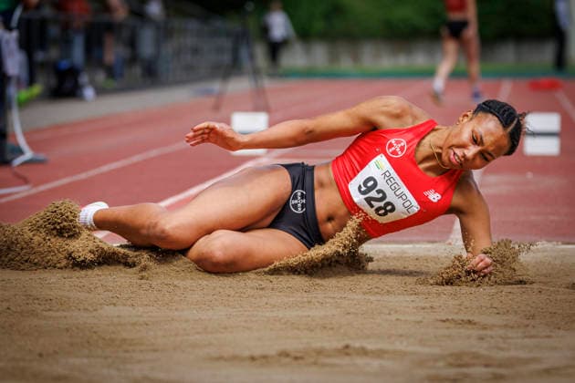 North Rhine Championships 2026 Mönchengladbach, 14 06 2026 Edna Eze TSV Bayer o4 Leverkusen North Rhine Championships 2026 on 14 06 2026 at Grenzlandstadion, Mönchengladbach North Rhine Westphalia Copyright: xBEAUTIFULxSPORTS B.Hoffmannx