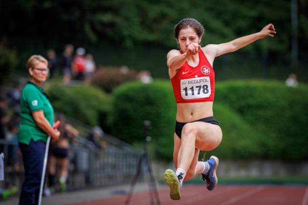 North Rhine Championships 2026 Mönchengladbach, 14 06 2026 Julika Peters Weseler TV North Rhine Championships 2026 on 14 06 2026 at Grenzlandstadion, Mönchengladbach North Rhine Westphalia Copyright: xBEAUTIFULxSPORTS B.Hoffmannx
