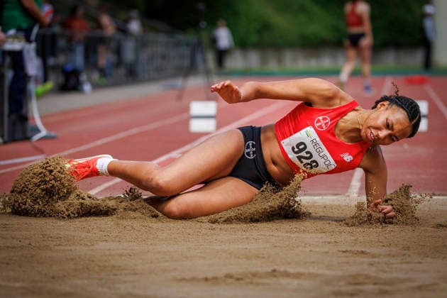 North Rhine Championships 2026 Mönchengladbach, 14 06 2026 Edna Eze TSV Bayer o4 Leverkusen North Rhine Championships 2026 on 14 06 2026 at Grenzlandstadion, Mönchengladbach North Rhine Westphalia Copyright: xBEAUTIFULxSPORTS B.Hoffmannx