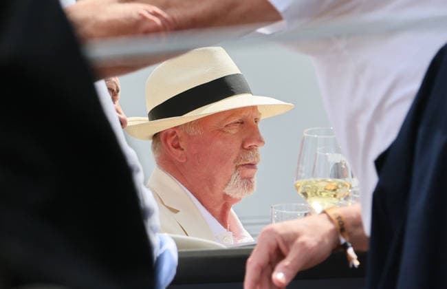 14 06 2026, Boss Open 2026, ATP Tour 250 Stuttgart, TTC Weissenhof, Tennis, Sport, in the picture Boris Becker as guest at BOSS Open 2026