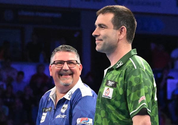 14 06 2026, xhbx, Dart World Cup of Darts 2026, v l Gary Anderson Scotland , William O Connor Ireland DFL DFB REGULATIONS PROHIBIT ANY USE OF PHOTOGRAPHS as IMAGE SEQUENCES and or QUASI VIDEO Frankfurt
