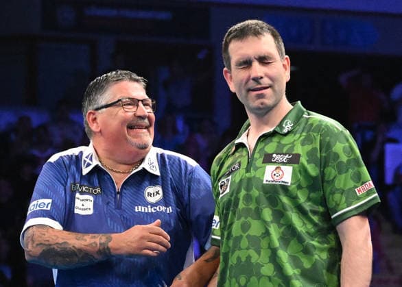 14 06 2026, xhbx, Dart World Cup of Darts 2026, v l Gary Anderson Scotland , William O Connor Ireland DFL DFB REGULATIONS PROHIBIT ANY USE OF PHOTOGRAPHS as IMAGE SEQUENCES and or QUASI VIDEO Frankfurt