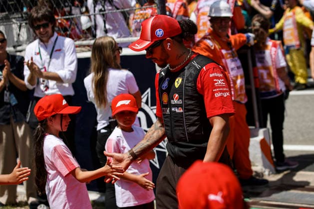 F1 - BARCELONA-CATALUNYA GRAND PRIX 2026 HAMILTON Lewis (gbr), Scuderia Ferrari SF-26, portrait during the Formula 1 Barcelona-Catalunya Grand Prix 2026, 7th round of the 2026 Formula One World Championship, WM, Weltmeisterschaft from June 12 to 14, 2026 on the Circuit de Barcelona-Catalunya, in Montmelo, Spain - MontmeloSpain  Copyright: xXavixBonillax