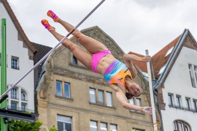 Flight Circus Düsseldorf, Germany 14 06 2026 DÜSSELDORF, GERMANY JUNE 14 MOSER Angelica SUI during the Flight Circus at Düsseldorf on June 14, 2026 in Düsseldorf, Germany Copyright: xBEAUTIFULxSPORTS PeterxWeberx