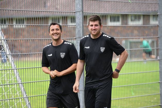 First Training session of 1.FC Schweinfurt , Sachs-Stadion Football, Regionalliga Bayern First Training session of 1.FC Schweinfurt 14 Jun 2026 Sachs-Stadion , Schweinfurt, Germany Image: Nils Piwernetz (Schweinfurt)and Kevin Fery (Schweinfurt) back on the training field being led by the new trainer, Jan Gerlein. DFL REGULATIONS PROHIBIT ANY USE OF PHOTOGRAPHS AS IMAGE SEQUENCES AND OR QUASI-VIDEO Copyright: xPresseFotoxEvansx