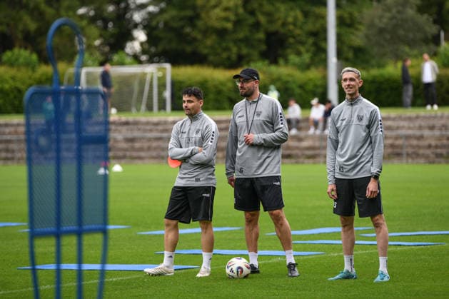 First Training session of 1.FC Schweinfurt , Sachs-Stadion Football, Regionalliga Bayern First Training session of 1.FC Schweinfurt 14 Jun 2026 Sachs-Stadion , Schweinfurt, Germany Image: New trainer Jan Gerlein, with Marcel Kühlinger, take 1.FC Schweinfurt back on the training field in preparation for the 2026 27 season. DFL REGULATIONS PROHIBIT ANY USE OF PHOTOGRAPHS AS IMAGE SEQUENCES AND OR QUASI-VIDEO Copyright: xPresseFotoxEvansx