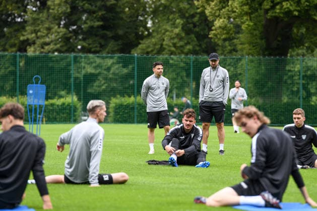 First Training session of 1.FC Schweinfurt , Sachs-Stadion Football, Regionalliga Bayern First Training session of 1.FC Schweinfurt 14 Jun 2026 Sachs-Stadion , Schweinfurt, Germany Image: New trainer Jan Gerlein, with Marcel Kühlinger, take 1.FC Schweinfurt back on the training field in preparation for the 2026 27 season. DFL REGULATIONS PROHIBIT ANY USE OF PHOTOGRAPHS AS IMAGE SEQUENCES AND OR QUASI-VIDEO Copyright: xPresseFotoxEvansx