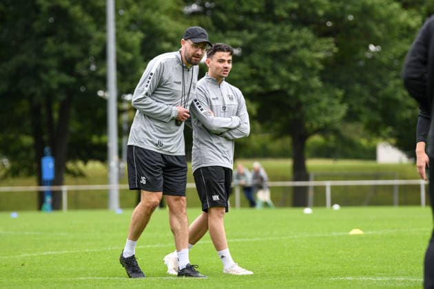 First Training session of 1.FC Schweinfurt , Sachs-Stadion Football, Regionalliga Bayern First Training session of 1.FC Schweinfurt 14 Jun 2026 Sachs-Stadion , Schweinfurt, Germany Image: New trainer Jan Gerlein, with Marcel Kühlinger, take 1.FC Schweinfurt back on the training field in preparation for the 2026 27 season. DFL REGULATIONS PROHIBIT ANY USE OF PHOTOGRAPHS AS IMAGE SEQUENCES AND OR QUASI-VIDEO Copyright: xPresseFotoxEvansx