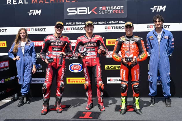 Foto IPP Atti Lauro Misano Circuit Sic 58 14 06 2026 Motociclmo Campionato World Superbike 2026 Pirelli Emilia Romagna Round - Superpole race nella foto-11 Nicolo Bulega ITA Ducati Panigale V4R Aruba.It Racing - Ducati,7 Iker Lecuona ESP Ducati Panigale V4RAruba.It Racing - Ducati,5 MONTELLA Yari (Mon) ITA Ducati Panigale V4R Barni Spark Racing Team Italy Photo Press - World Copyright Misano Adriatico italy Italia ITALY  Copyright: xR4924_italyphotopressx