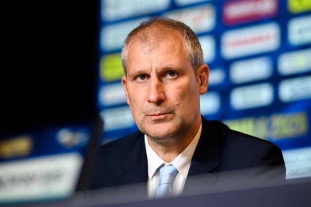Cologne, Germany Handball EHF CL Final 4 Match 3rd place Aalborg Handbold SC Magdeburg EHF Marketing Director David Slezak Cologne Lanxess Arena North Rhine-Westphalia Germany