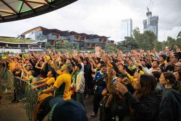 Football, FIFA World Cup 2026, Australia - Turkey, Public Viewing in Sydney