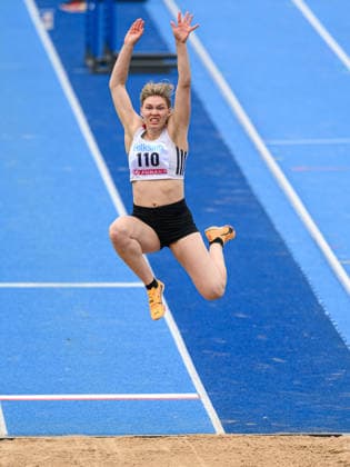 260614 Klara Radbo, Hässelby SK, competes in the long jump during the athletics competition Folksam Grand Prix on June 14, 2026 in Stockholm  Copyright: EMMAxWALLSKOG BB260614EW006