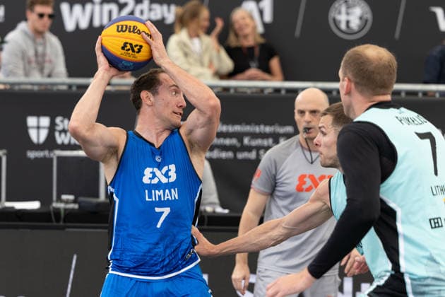 BASKETBALL - FIBA 3x3 World Tour VIENNA,AUSTRIA,14.JUN.26 - BASKETBALL - FIBA 3x3 World Tour. Image shows Stefan Milivojevic (Liman).  GEPAxpictures xPhilippxBrem