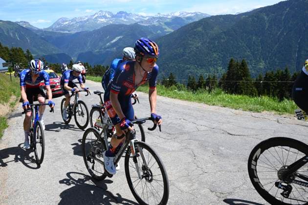 Tour Auvergne - Rhone-Alpes 2026 Stage 8 PLATEAU DE SOLAISON - BRISON, FRANCE - JUNE 14 : Dhondt Robbe (BEL) of Team Picnic PostNL during stage 8 of the 78th edition of Tour Auvergne - Rhone-Alpes an UCI World Tour 2.UWT cycling road race stage for Men Elite of 120.1 km with start in Beaufort and finish in Plateau de Solaison - Brison on June 14, 2026 in Plateau de Solaison - Brison, France, 14 06 2026 ( Motordriver Guy De Vuyst - Plateau de Solaison - Brison France  Copyright: xVincentxKalutx