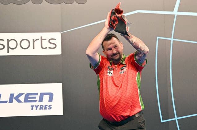 14 06 2026, xhbx, Dart World Cup of Darts 2026, v l Jonny Clayton Wales DFL DFB REGULATIONS PROHIBIT ANY USE OF PHOTOGRAPHS as IMAGE SEQUENCES and or QUASI VIDEO Frankfurt