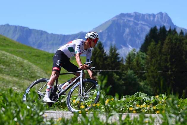 Tour Auvergne - Rhone-Alpes 2026 Stage 8 PLATEAU DE SOLAISON - BRISON, FRANCE - JUNE 14 : Del Toro Isaac (MEX) of UAE Team Emirates - XRG during stage 8 of the 78th edition of Tour Auvergne - Rhone-Alpes an UCI World Tour 2.UWT cycling road race stage for Men Elite of 120.1 km with start in Beaufort and finish in Plateau de Solaison - Brison on June 14, 2026 in Plateau de Solaison - Brison, France, 14 06 2026 ( Motordriver Guy De Vuyst - Plateau de Solaison - Brison France  Copyright: xVincentxKalutx