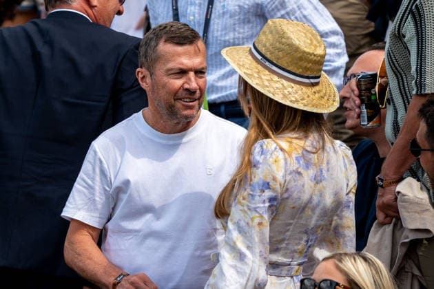 Lothar Matthaeus with girlfriend Theresa Sommer, Ben Shelton vs Taylor Fritz, Tennis, ATP Tournament, Boss Open, Center Court, Final, 14 06 2026, Ben Shelton vs Taylor Fritz, Tennis, ATP Tournament, Boss Open, Center Court, Final, 14 06 2026, Stuttgart Copyright: xEibner-Pressefoto EdwardxCheungx EP_ECG