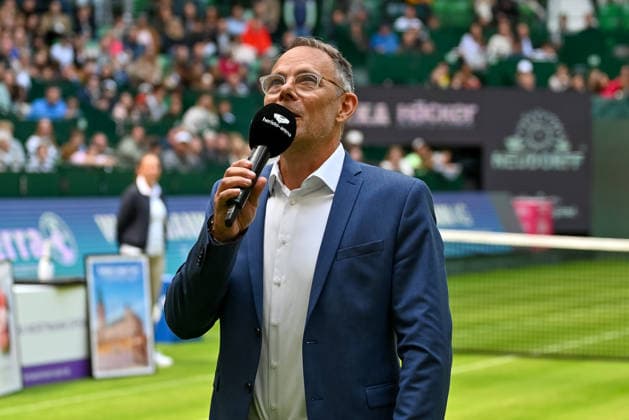 Bjoern Sassenroth Moderator TERRA WORTMANN Open 2026, Tennis, ATP, Tennis Men 500, Tournament, Qualification, 14 06 2026, TERRA WORTMANN Open 2026, Tennis, ATP, Tennis Men 500, Tournament, Qualification, 14 06 2026 Halle Copyright: xEibner-Pressefoto RobertxGertzenx EP_RGN