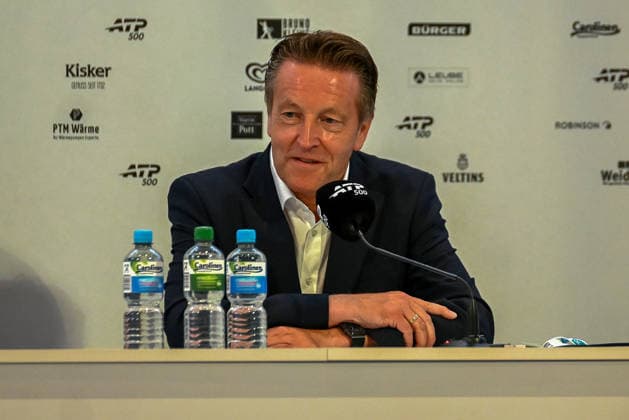 Ralf Weber Tournament Director at a press conference TERRA WORTMANN Open 2026, Tennis, ATP, Tennis Men 500, Tournament, Qualification, 14 06 2026, TERRA WORTMANN Open 2026, Tennis, ATP, Tennis Men 500, Tournament, Qualification, 14 06 2026 Halle Copyright: xEibner-Pressefoto RobertxGertzenx EP_RGN