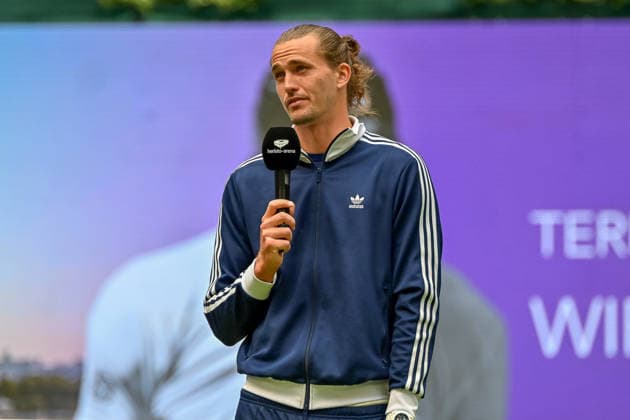 Alexander Zverev Germany speaks on Center Court TERRA WORTMANN Open 2026, Tennis, ATP, Tennis Men 500, Tournament, Qualification, 14 06 2026, TERRA WORTMANN Open 2026, Tennis, ATP, Tennis Men 500, Tournament, Qualification, 14 06 2026 Halle Copyright: xEibner-Pressefoto RobertxGertzenx EP_RGN