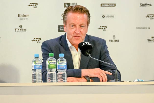 Ralf Weber Tournament Director at a press conference TERRA WORTMANN Open 2026, Tennis, ATP, Tennis Men 500, Tournament, Qualification, 14 06 2026, TERRA WORTMANN Open 2026, Tennis, ATP, Tennis Men 500, Tournament, Qualification, 14 06 2026 Halle Copyright: xEibner-Pressefoto RobertxGertzenx EP_RGN