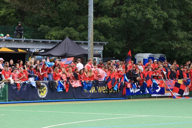 2026 06 14 , Zehlendorfer Wespen vs Berliner Hockey Club, Field Hockey,1 BL , Men, Clubanlage Wespennest BHC Fans before the match Berlin Berlin Germany