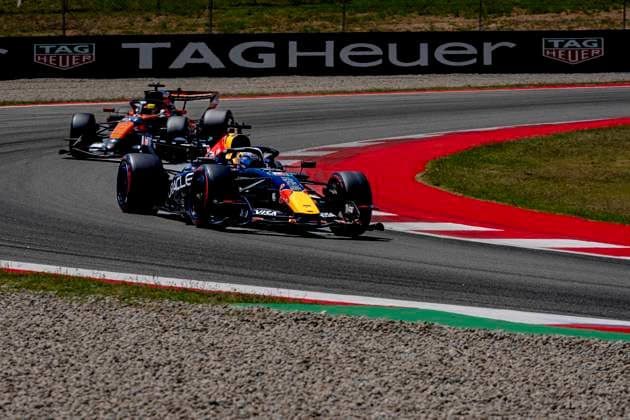 BARCELONA Formula 1 driver Max Verstappen of Oracle Red Bull Racing during the Formula 1 Spain Catalonia at the Circuit de Barcelona Catalunya on June 14, 2026 in Barcelona, Spain Photo by DeFodi Images