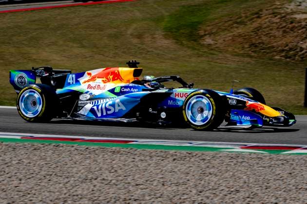 BARCELONA Formula 1 driver Arvid Lindblad of the Racing Bulls Formula One Team during the Formula 1 Spain Catalonia at the Circuit de Barcelona Catalunya on June 14, 2026 in Barcelona, Spain Photo by DeFodi Images