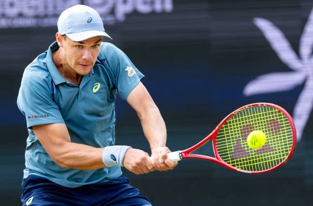 DEN BOSCH - Kamil Majchrzak (POL) during the ATP, Tennis Herren singles final against Alex de Minaur (AUS) at the 2026 LibÃ ma Open. The combined ATP WTA, Tennis Damen tournament is being held on the grounds of the former Autotron car theme park. IRIS VAN DEN BROEK ANP xVIxANPxSportx xxANPxIVx 560993311 originalFilename: 560993311.jpg