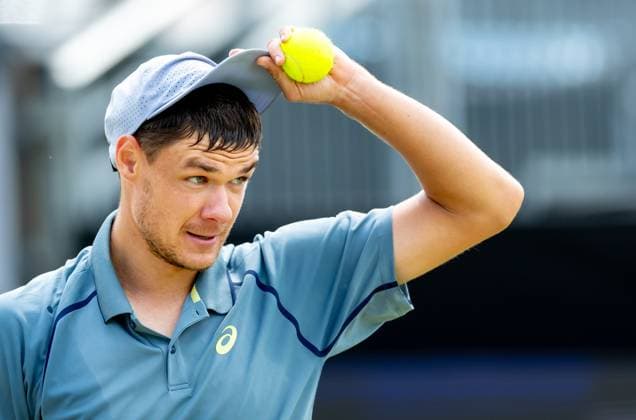 DEN BOSCH - Kamil Majchrzak (POL) during the ATP, Tennis Herren singles final against Alex de Minaur (AUS) at the 2026 LibÃ ma Open. The combined ATP WTA, Tennis Damen tournament is being held on the grounds of the former Autotron car theme park. IRIS VAN DEN BROEK ANP xVIxANPxSportx xxANPxIVx 560993343 originalFilename: 560993343.jpg