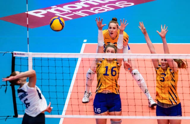 260614 Isabelle Haak of Sweden during the European League volleyball match between Sweden and Bosnia and Herzegovina on June 14, 2026 in Ängelholm Photo Mathilda Schuler BILDBYRAN kod MA MA1000 volleyball volleyball european league sweden bosnia and herzegovina dam bbeng sverige sverige sweden  Copyright: MATHILDAxSCHULER BB260614MA009