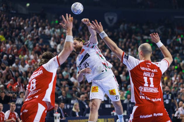 Albin LAGERGREN SC Magdeburg, 21 scores a goal, Action, Goal throw GER, Aalborg Handbold vs SC Magdeburg, Handball, TruckScout24 EHF FINAL4 2026, Match for 3rd place, Match time 2025 2026, 14 06 2026,, GER, Aalborg Handbold vs SC Magdeburg, Handball, TruckScout24 EHF FINAL4 2026, Match for 3rd place, Match time 2025 2026, 14 06 2026, Koeln Copyright: xEibnerxPressefoto OliverxSchmidtx EP_OST