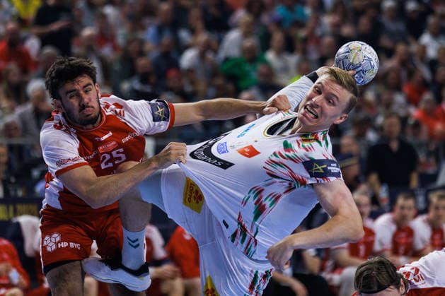 Gisli KRISTJANSSON SC Magdeburg, 10 scores a goal, Action, Goal throw GER, Aalborg Handbold vs SC Magdeburg, Handball, TruckScout24 EHF FINAL4 2026, Match for 3rd place, Match time 2025 2026, 14 06 2026,, GER, Aalborg Handbold vs SC Magdeburg, Handball, TruckScout24 EHF FINAL4 2026, Match for 3rd place, Match time 2025 2026, 14 06 2026, Koeln Copyright: xEibnerxPressefoto OliverxSchmidtx EP_OST
