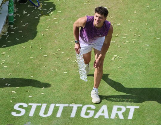 14 06 2026, Boss Open 2026, ATP Tour 250 Stuttgart, TTC Weissenhof, Tennis, Sport, in the picture Ben Shelton winner at BOSS Open 2026 in Stuttgart