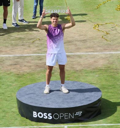14 06 2026, Boss Open 2026, ATP Tour 250 Stuttgart, TTC Weissenhof, Tennis, Sport, in the picture Ben Shelton winner at BOSS Open 2026 in Stuttgart