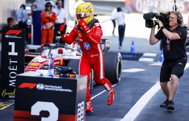 BARCELONA - Lewis Hamilton (Ferrari) after the Formula 1 Barcelona-Catalonia Grand Prix. SANDER KONING ANP xVIxANPxSportx xxANPxIVx 560995889 originalFilename: 560995889.jpg