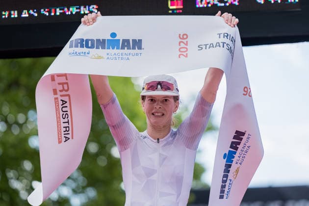 TRIATHLON - Ironman Austria 2026 KLAGENFURT,AUSTRIA,14.JUN.26 - TRIATHLON - Ironman Kaernten-Klagenfurt. Image shows Hanna Voelkl (AUT).  GEPAxpictures xMatthiasxTrinkl