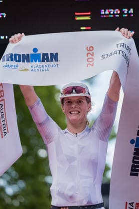 TRIATHLON - Ironman Austria 2026 KLAGENFURT,AUSTRIA,14.JUN.26 - TRIATHLON - Ironman Kaernten-Klagenfurt. Image shows Hanna Voelkl (AUT).  GEPAxpictures xMatthiasxTrinkl