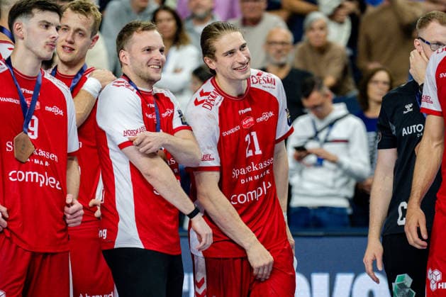 Cologne, 12 05 2026, Handball, Men, EHF Champions League Men 2025 26, Match for 3rd place, Aalborg Handball SC Magdeburg Juri Knorr Aalborg Handball, 21 can already laugh again right after the end of the match despite the defeat