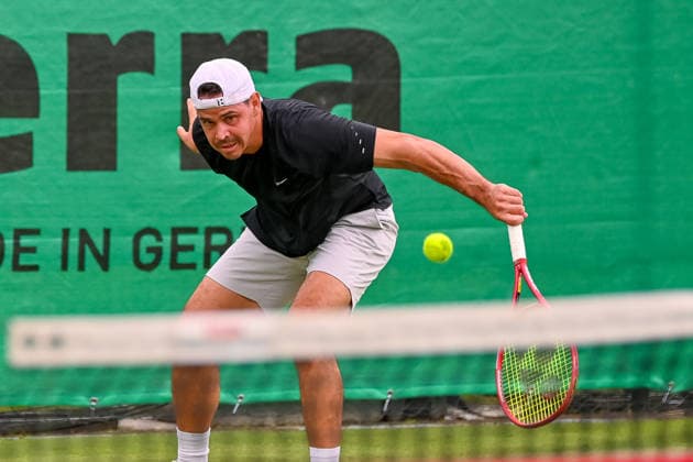 Alex Bolt Australia at the net TERRA WORTMANN Open 2026, Tennis, ATP, Tennis Men 500, Tournament, Qualification, 14 06 2026, TERRA WORTMANN Open 2026, Tennis, ATP, Tennis Men 500, Tournament, Qualification, 14 06 2026 Halle Copyright: xEibner-Pressefoto RobertxGertzenx EP_RGN